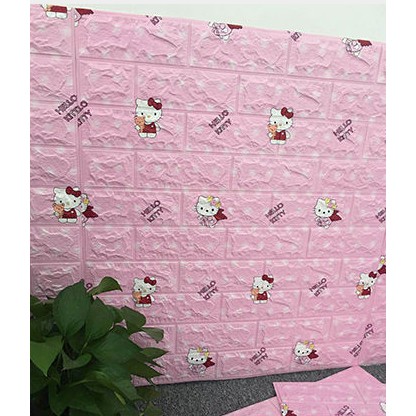 Xốp dán tường vân gạch 3D loại 1 nhiều họa tiết tùy chọn trang trí nhà cửa