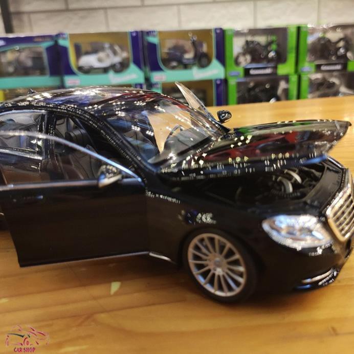 Xe Mô Hình - Mô hình xe Sắt Mercedes-Benz S500 Welly FX tỉ lệ 1:24 màu đen