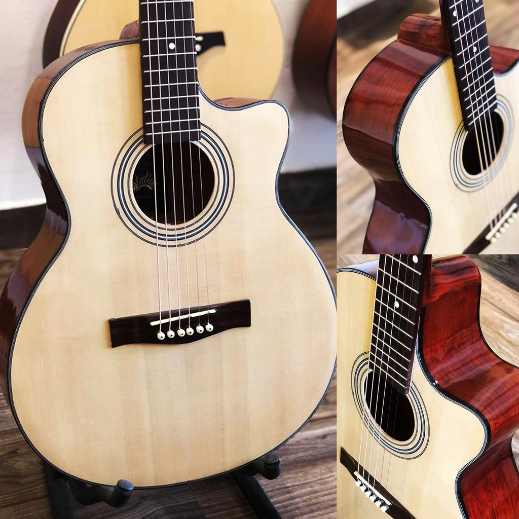 Đàn Guitar Acoustic Gỗ Nguyên Tấm kèm phụ kiện - Station HD-119