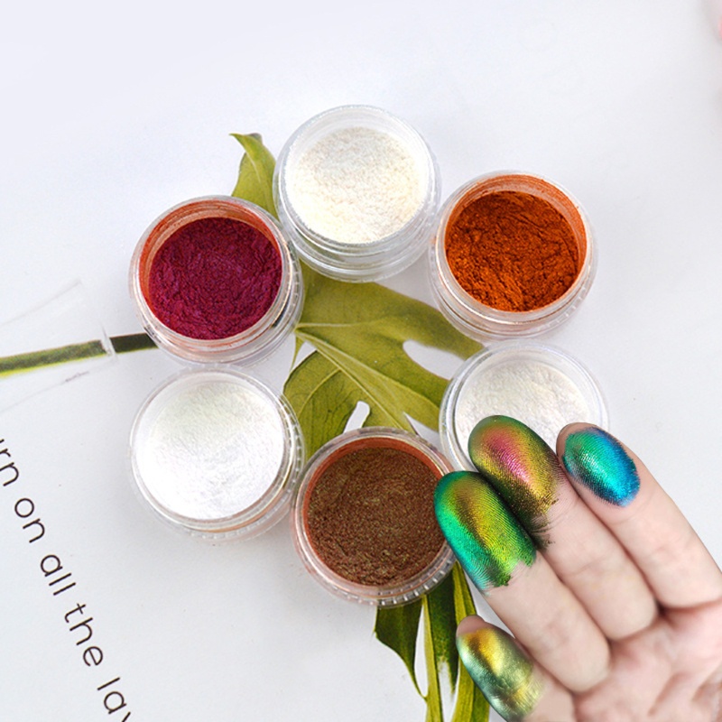 Bột ánh ngọc trai màu chameleon lấp lánh dùng làm epoxy resin độc đáo DIY