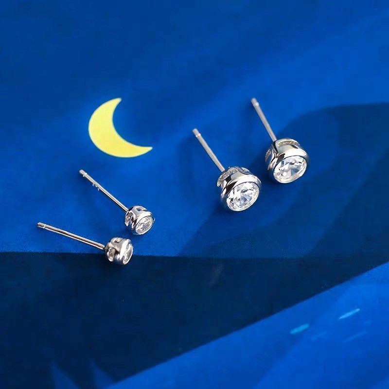 Bông tai nụ tròn basic 3mm và 4mm