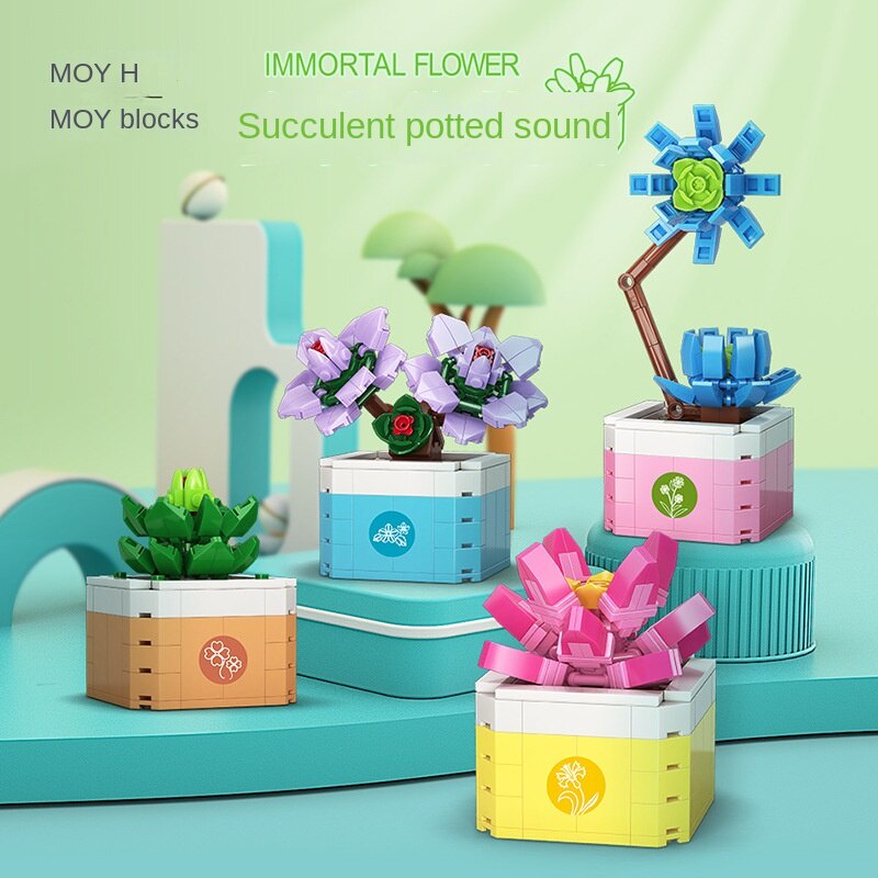 Bộ Đồ Chơi Lego Xếp Hình Chậu Cây Cảnh Độc Đáo