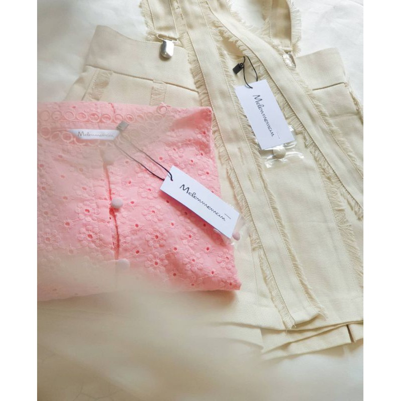 Quần yếm Super junior overalls shorts chất linen | BigBuy360 - bigbuy360.vn