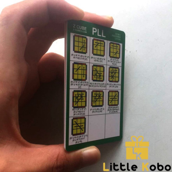 [G04] Bộ Card Công Thức CFOP Giải Rubik Tốc Độ Cao Công Thức F2L OLL PLL S020