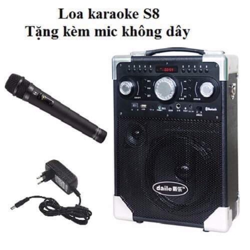 Loa Trợ Giảng Dạy Học,Thuyết Trình.Tặng Kèm 1 Mic Không Dây Karaoke