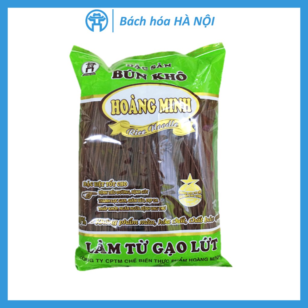 Bún Phở Khô Gạo Lứt Hoàng Minh 500g