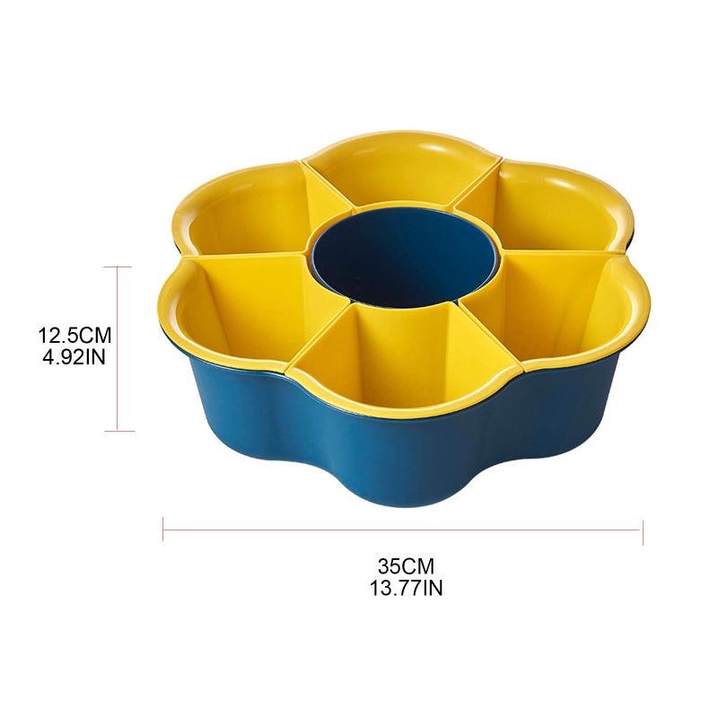 Rổ Xoay Đa Chức Năng Nhiều Ngăn Bằng Nhựa Để Ráo Nước