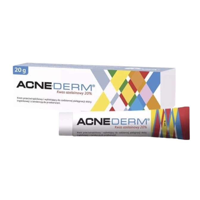 Acnederm 20% Azelaic acid giảm mụn, mờ thâm 20g | Unknown Beauty