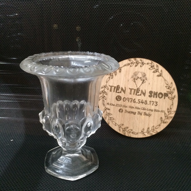 Ly thuỷ tinh bày phật thủ loại nhỏ