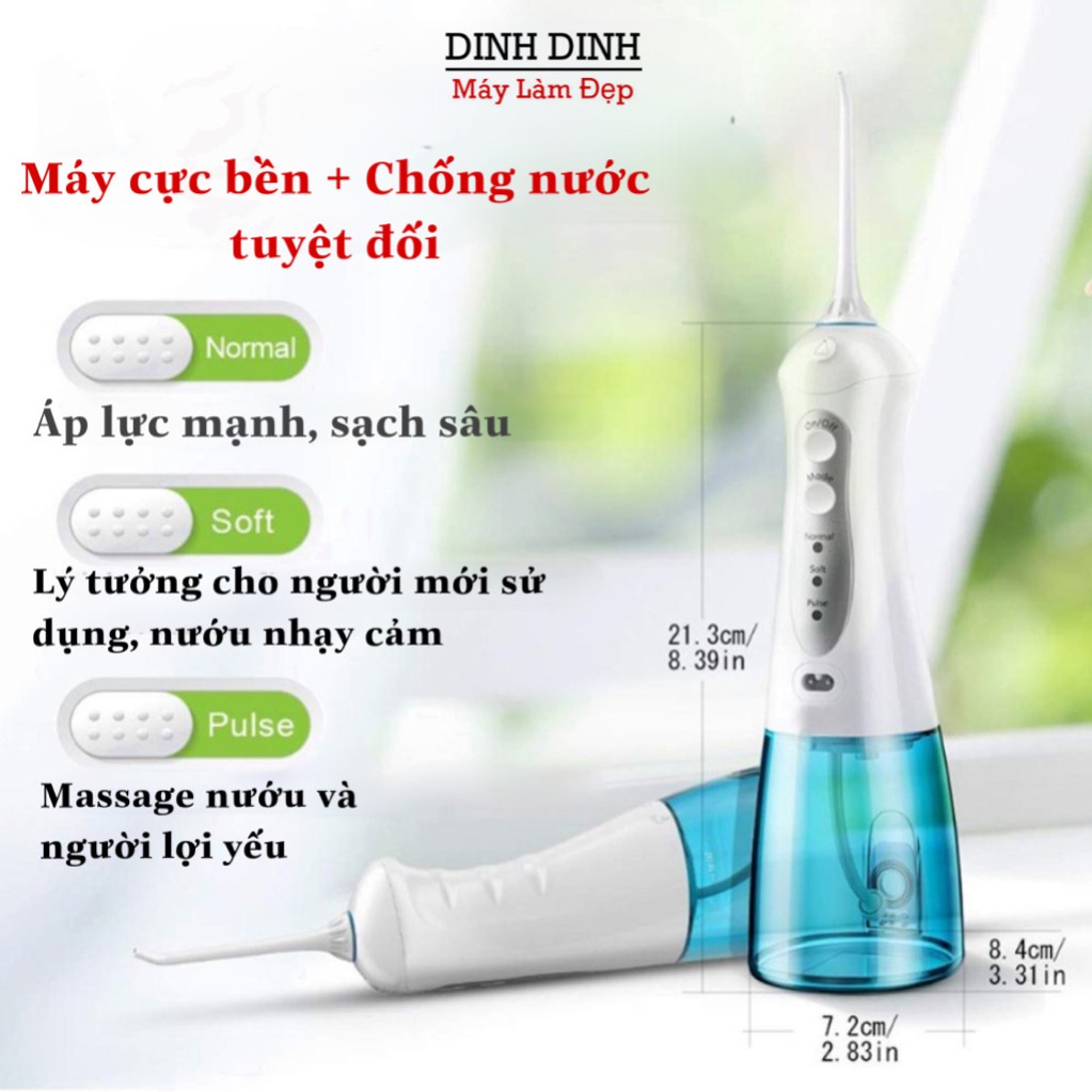 Tăm nước nicefeel fc1591 chính hãng, máy tăm nước cầm tay chống nước - ảnh sản phẩm 4