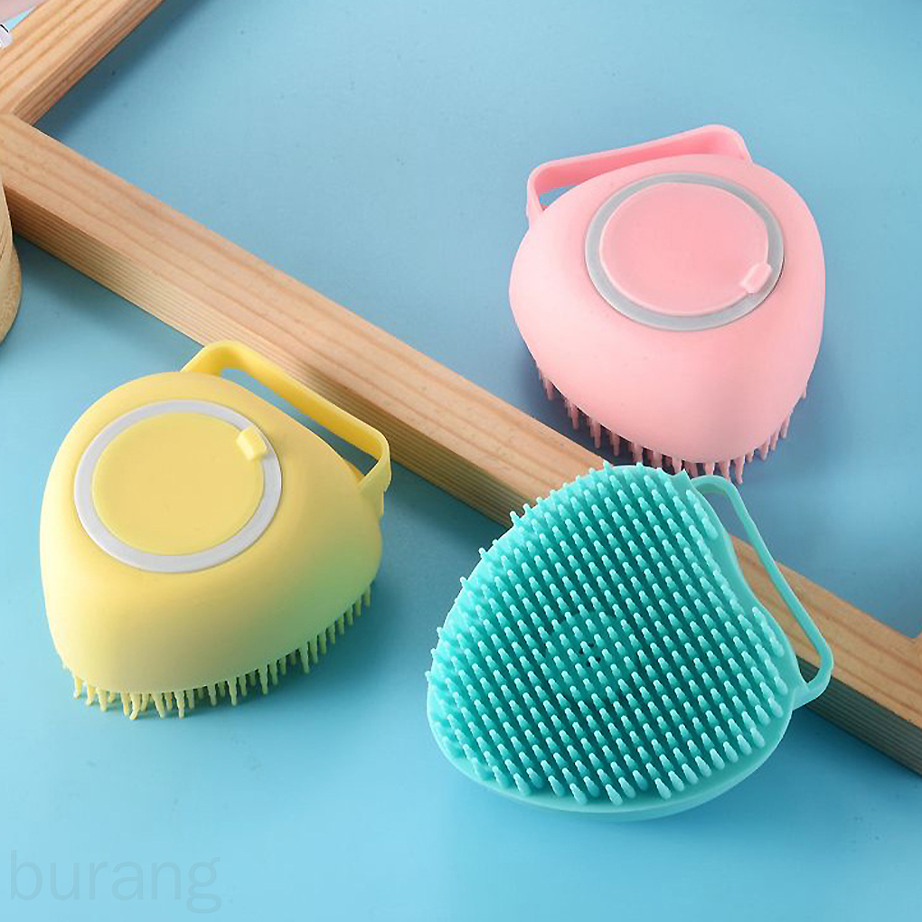 (Hàng Mới Về) Bàn Chải Massage Cho Bé Bằng Silicon Tiện Dụng