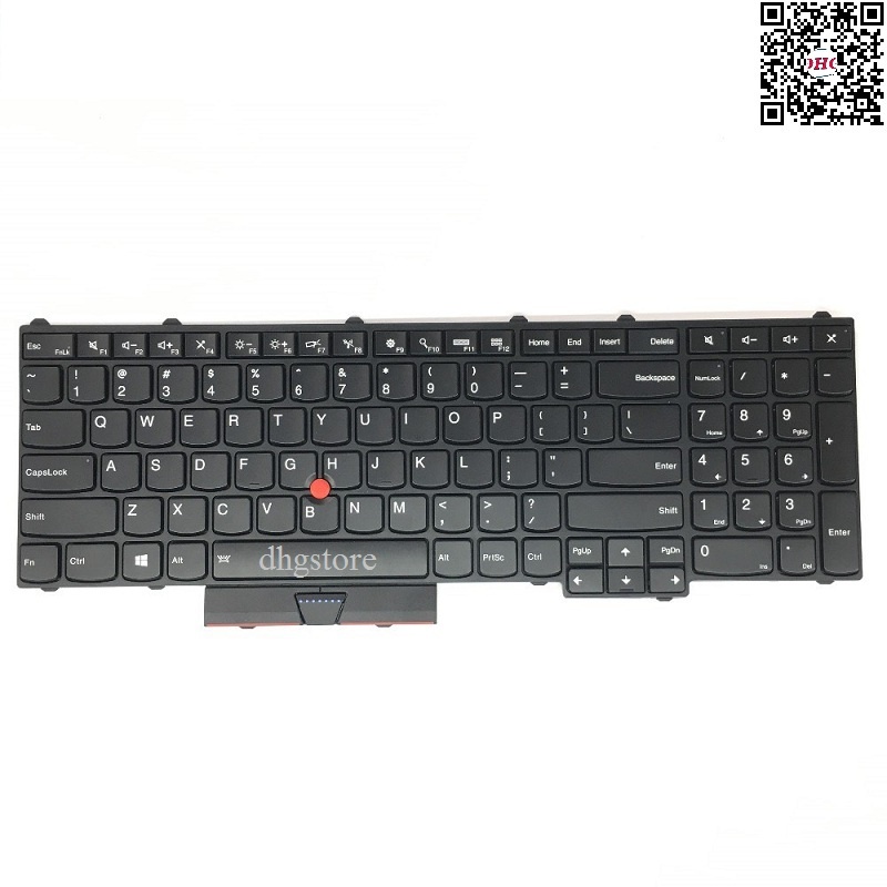Bàn phím laptop Lenovo Thinkpad P50 P51 P70 P71 Có Đèn Chuột