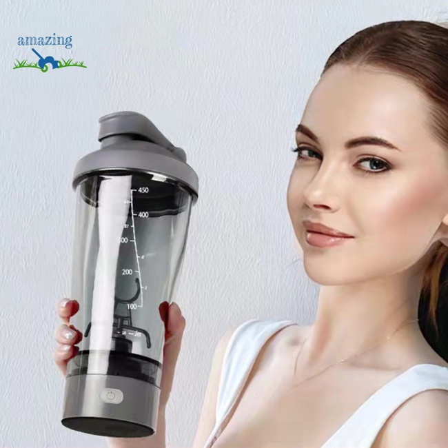 Bình Lắc Protein Chạy Điện Tự Động Thể Thao 450ml