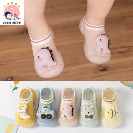 Giày Bún Hình Thú Tập Đi Cho Bé Đế Siêu Mềm Siêu Dễ Thương