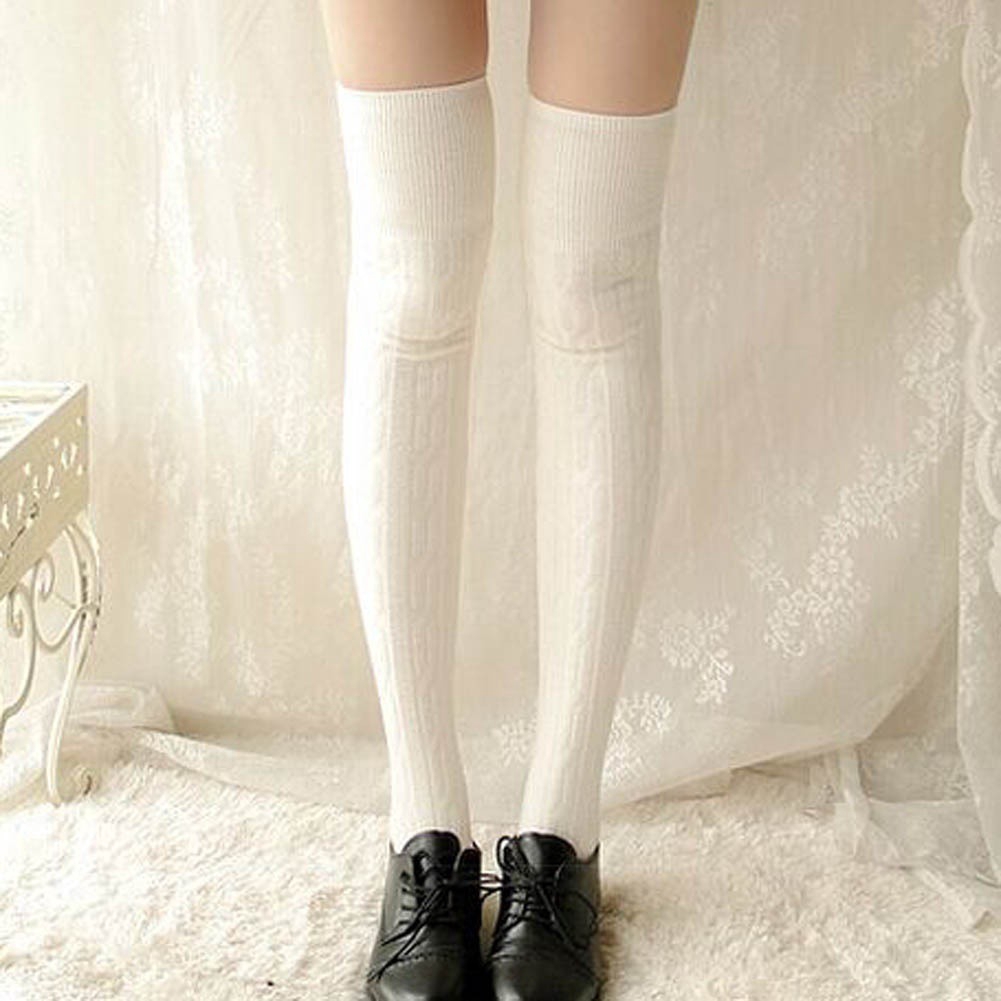 Starrysky Vớ cotton dài thời trang cho nữ