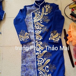 { CÓ SẴN} Áo dài nam cao cấp ảnh thật  Size từ 55kg-72kg Khách có thể đặt màu khác hoạ tiết như ảnh,