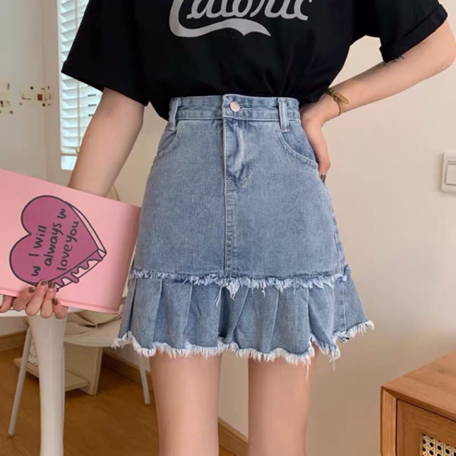 [ORDER] CHÂN VÁY JEANS ULZZANG 7-15DAYS