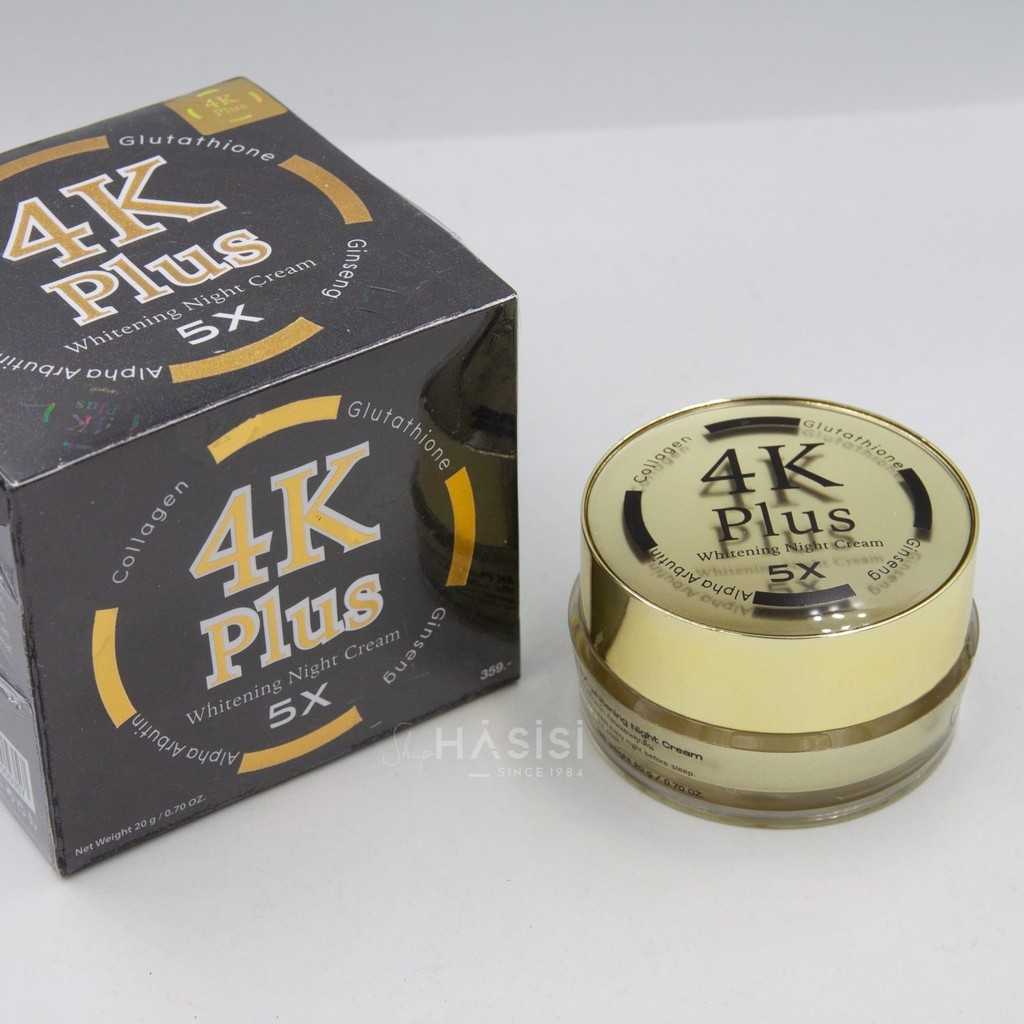 Kem Dưỡng Trắng Da - 4K PLUS - 5X Whitening Night Cream 20g (Đêm)