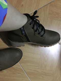Boot nữ da cổ ngắn