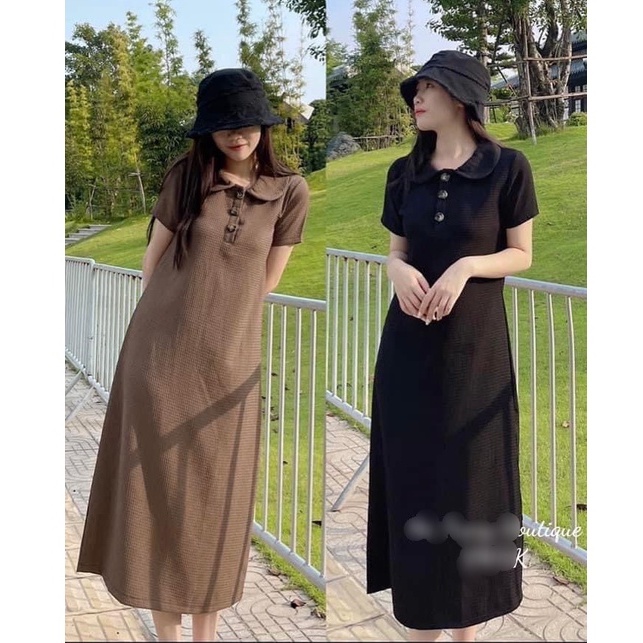 Đầm Suông Zara cho nữ chất thun tổ ong cao cấp 2 màu 2 size từ 40 - 65 kg