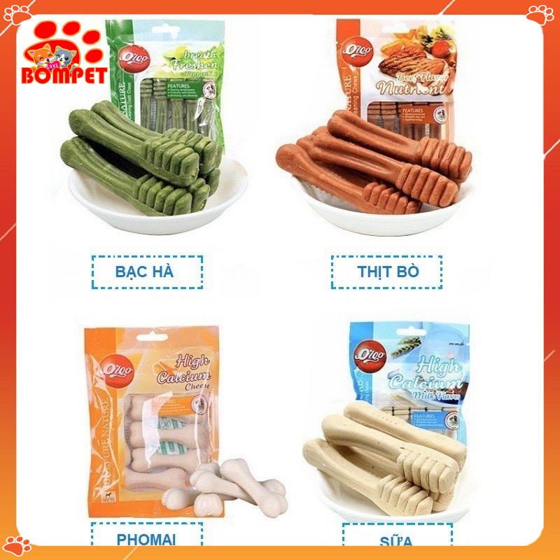 Xương bàn chải làm sạch răng Orogo , thức ăn cho cún