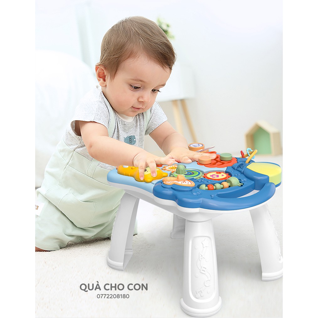 XE TẬP ĐI ĐIỂU CHỈNH ĐỘ CAO VÀ TỐC ĐỘ TÍCH HỢP LÀM BÀN CHƠI ĐA NĂNG CHO BÉ