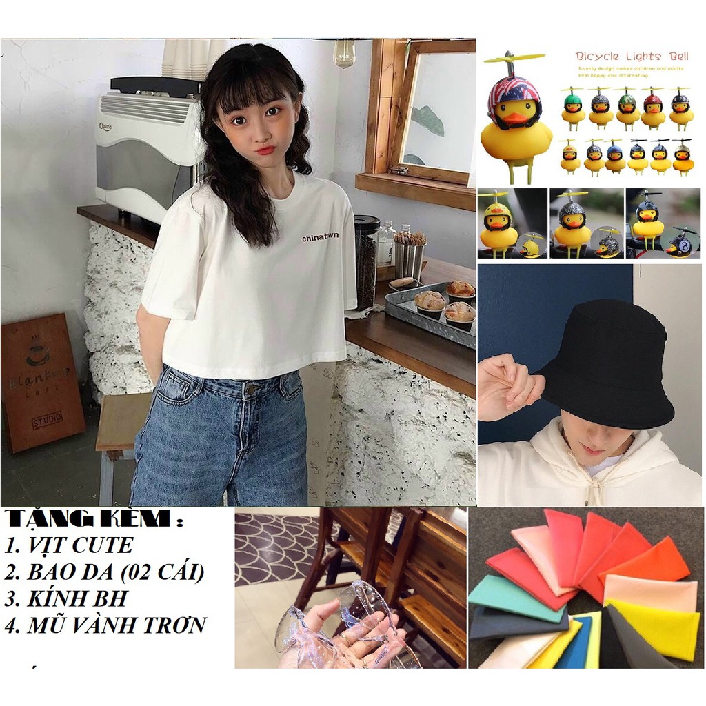 (Xả Kho) Áo Croptop China Town-tặng kèm quà