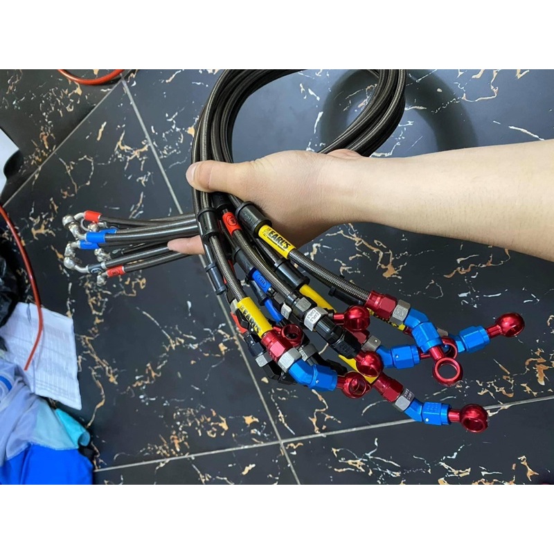 Dây dầu Hell bấm đầu 45-90 độ gắn xe máy