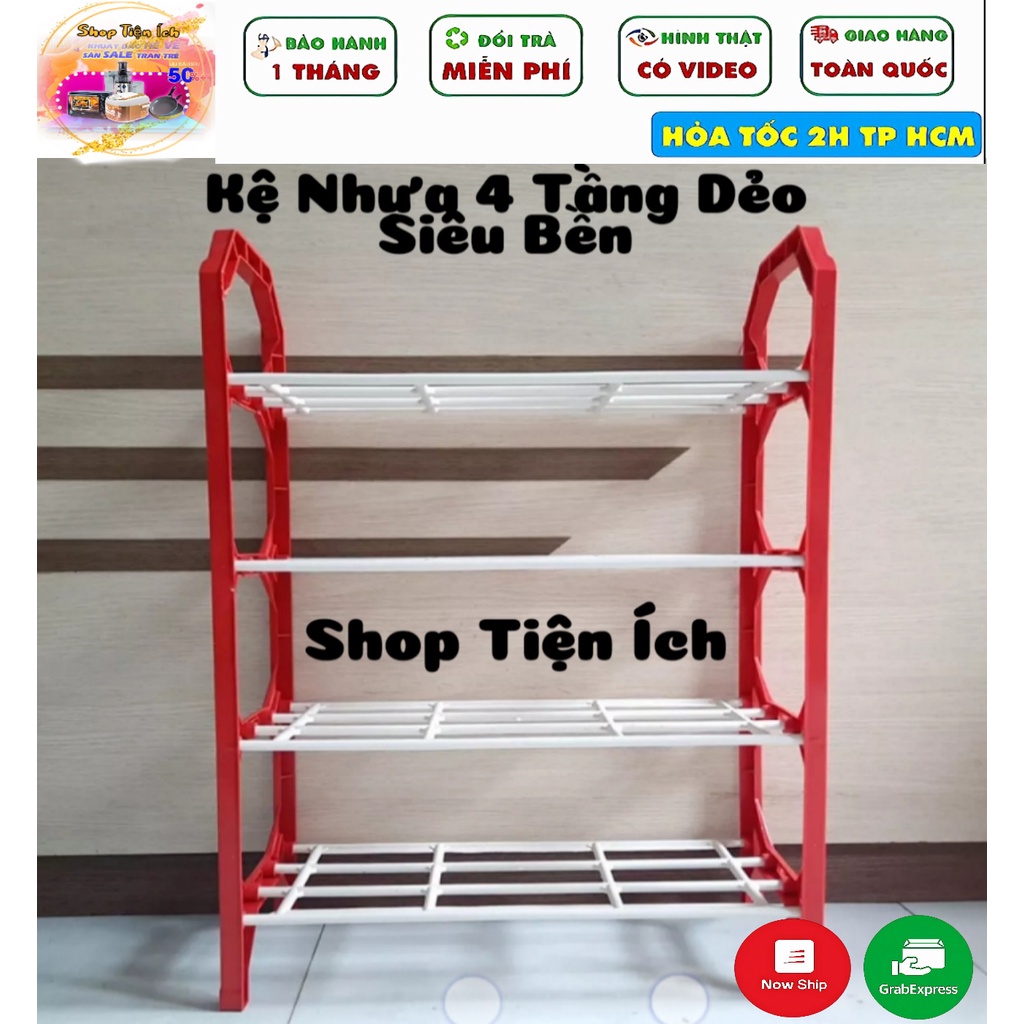 KỆ ĐỂ GIÀY DÉP 4 TẦNG
