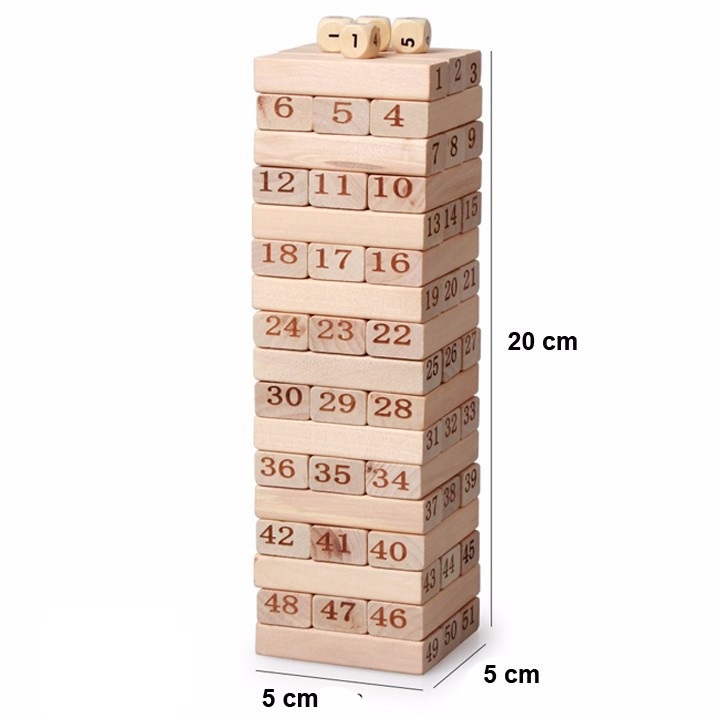 Bộ trò chơi rút gỗ WOOD TOYS (loại lớn) - BX1518