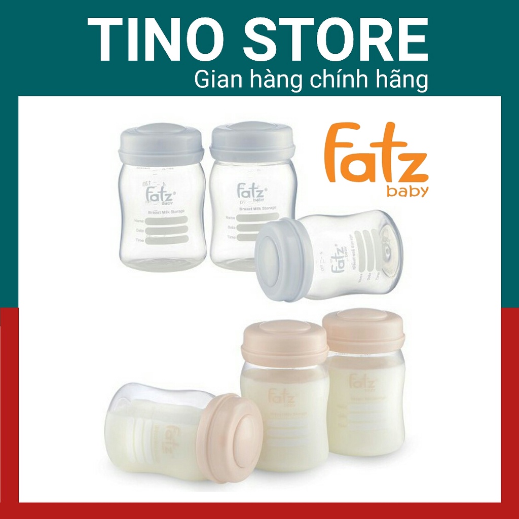 Bình Trữ Sữa Chính Hãng Fatz Baby 150ml - HỘP 3 BÌNH