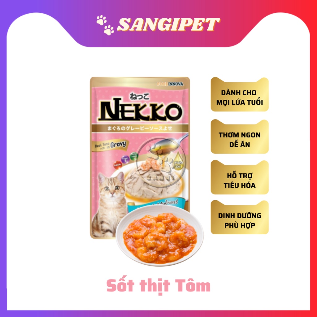 Pate mèo NEKKO soup, thạch dinh dưỡng 70g