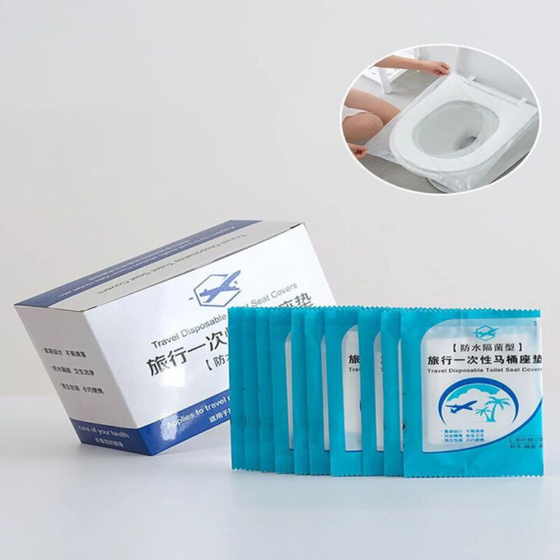 Túi 6-50 tấm lót bệ ngồi bồn cầu an toàn di động chống thấm nước cho hoạt động ngoài trời