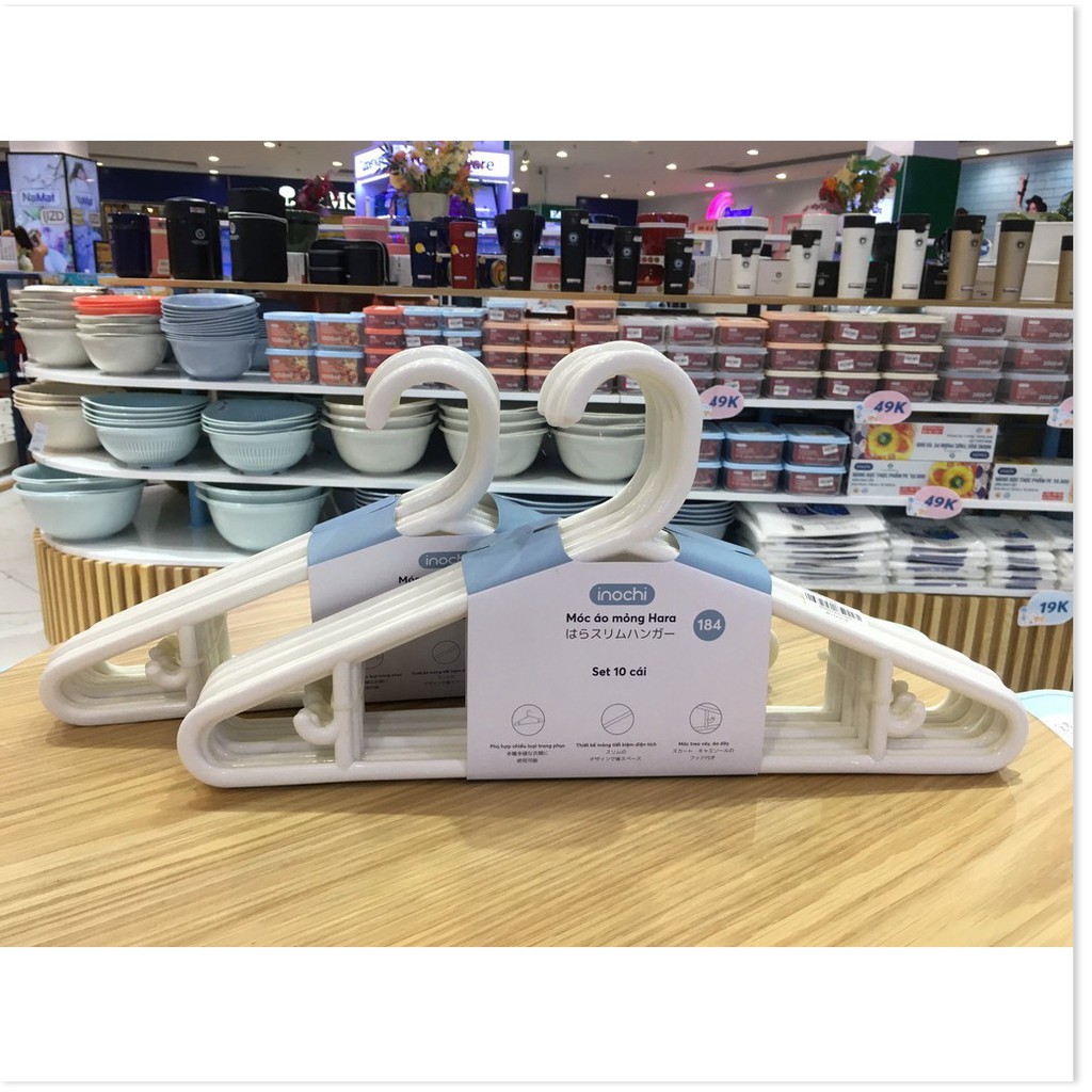 Set 10 chiếc Móc áo Đầm size 184,Móc Quần áo - Hàng chính hãng tiêu chuẩn nhật bản
