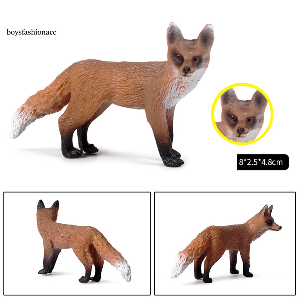 Mô hình chú cáo bằng nhựa PVC sống động dùng trang trí