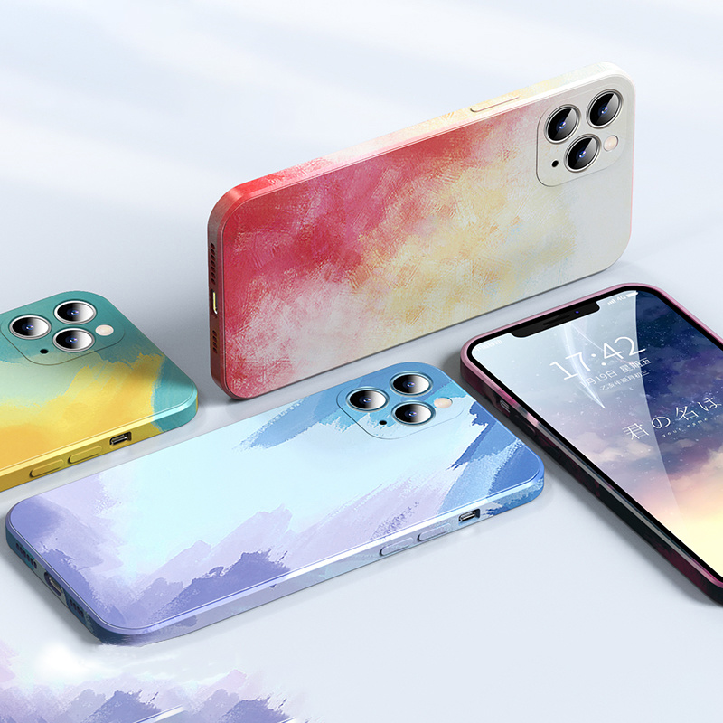 Ốp lưng Oppo Color Mojito cạnh vuông Oppo Reno 5 Pro 4se 3 A92S A92 A91 A72 A52 A31 2020