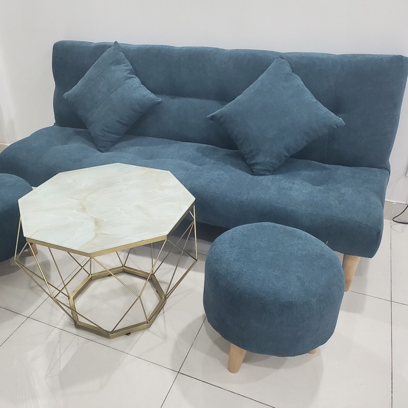 ghế sofa bed giường nằm gấp gọn chất vải nhập khẩu cao cấp gồm 5 chân gỗ chịu lực tốt Trường Mai