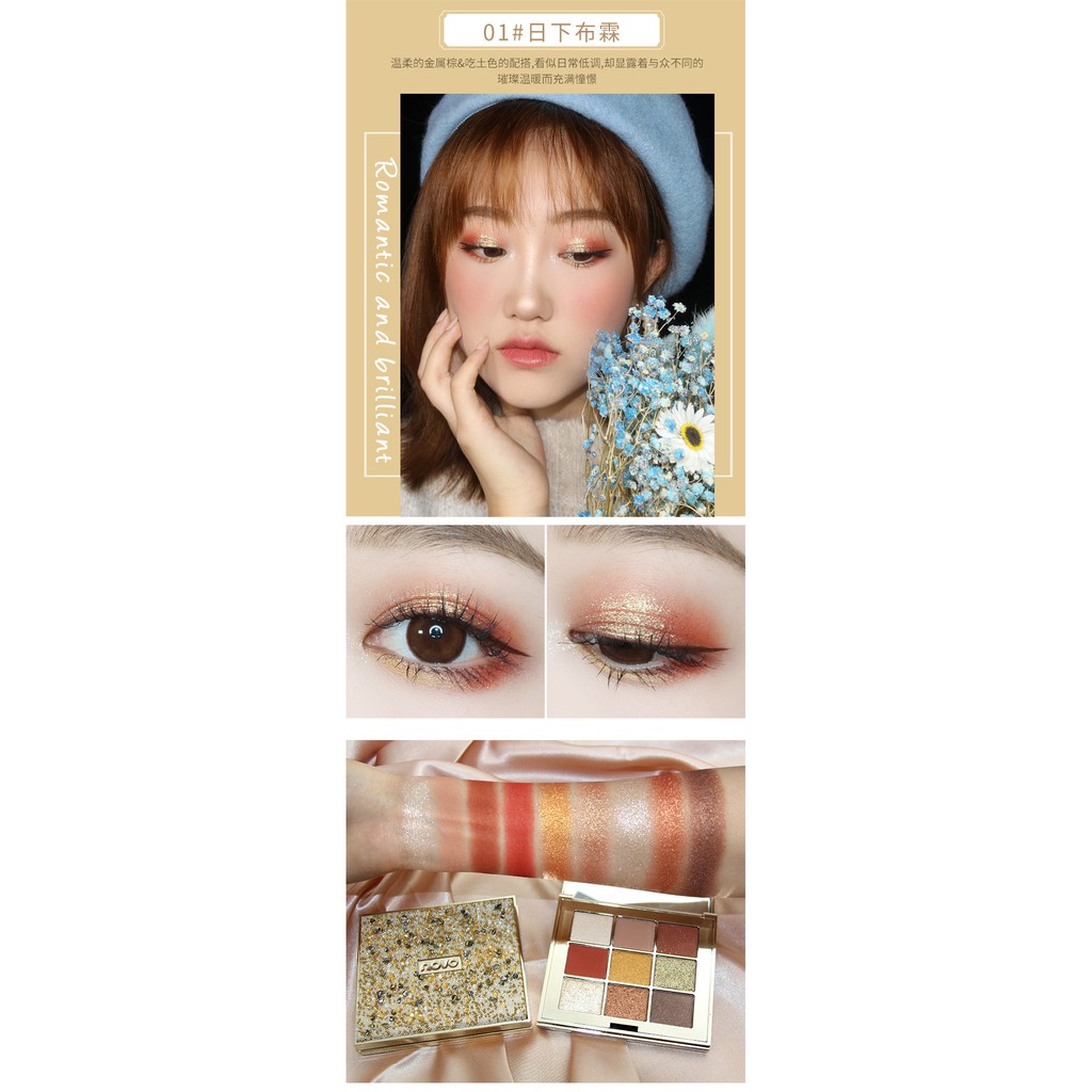 Phấn Mắt Novo 9 Ô Cao Cấp, Hộp Đính đá sang trọng Chính Hãng Nội Địa Trung Novo Create A Diamond Shine No. 5261 | BigBuy360 - bigbuy360.vn