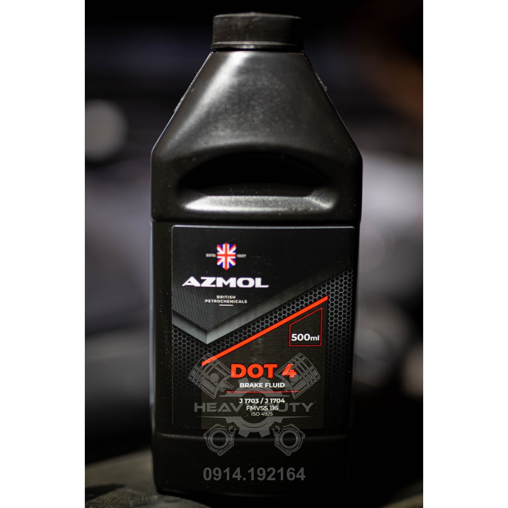 Dầu Thắng Dot 4 - Azmol Brake Fluid Dot 4 [500ML] [UK]