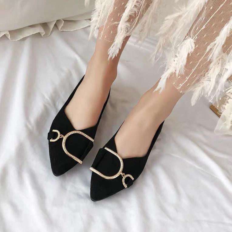 C2: Giày nữ, giày búp bê mũi nhọn móc siêu xinh | BigBuy360 - bigbuy360.vn