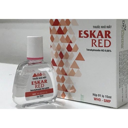 ESKAR nước nhỏ cho mắt hết khô - mỏi DK Pharma lọ 15ml