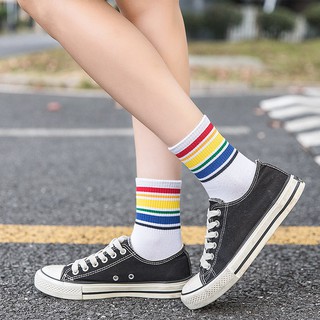 TẤT CAO CỔ THÊU CẦU VỒNG SIÊU CÁ TÍNH