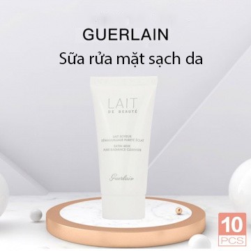 Sữa tẩy trang Guerlain Lait De Beaute Satin Milk Pure Radiance Cleanser 30ml
