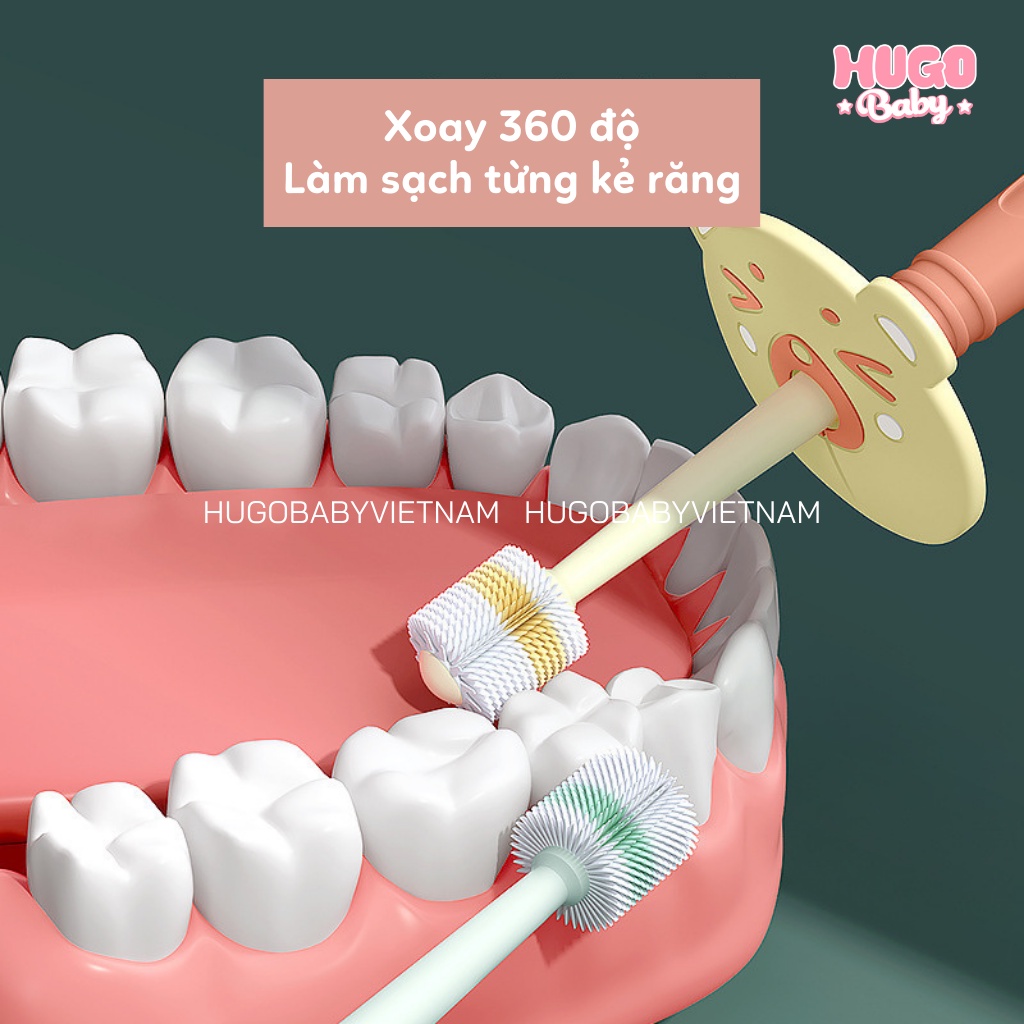 Bàn chải đánh răng 360 độ cho bé UES.