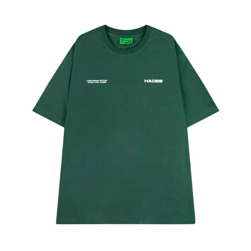Áo Thun Tay Lỡ Unisex HADES PREMIER màu XANH LÁ /Nam nữ unisex/ Áo phông cổ tròn form rộng Jaystoree2