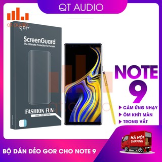 Bộ 4  miếng dán gor dành cho galaxy Note 9 ( 3 miếng dán màn hình và 1 dán lưng carbon)