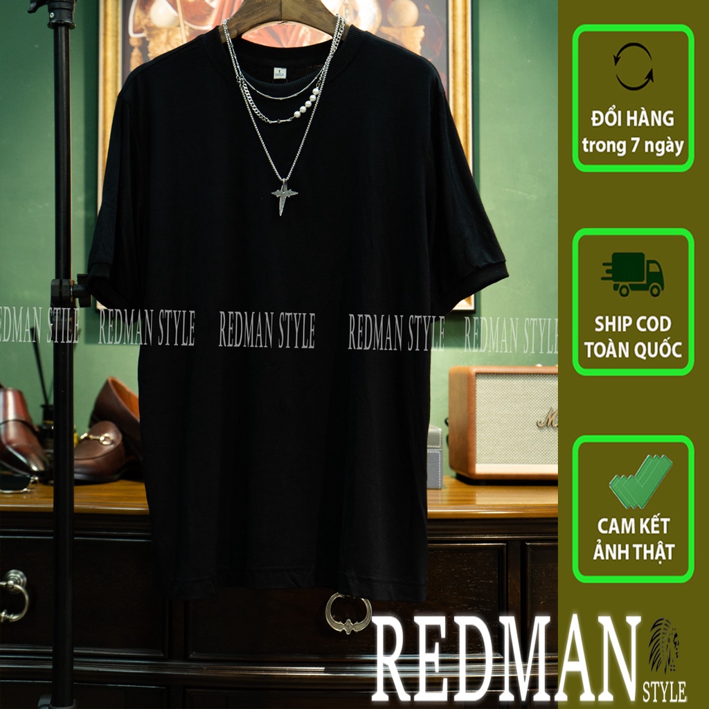 Áo thun áo phông trơn nam cộc tay màu đen tshirt - Vải sợi cotton tự nhiên loại 1
