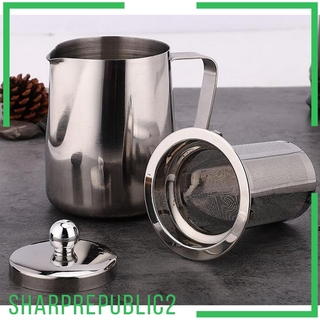 Stainless Steel Teapot With Removable Tea Infuser for Kitchen Cafe Use 1L