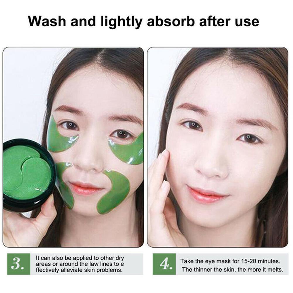 [Hàng mới về] Mặt nạ mắt rong biển collagen dưỡng ẩm chống nếp nhăn và quầng thâm chất lượng cao R4Q8