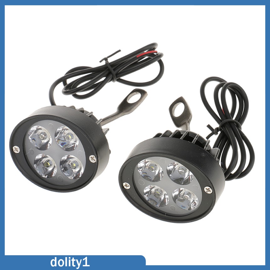 2 Đèn Pha Led Chống Sương Mù Dc12-80V Cho Xe Mô Tô